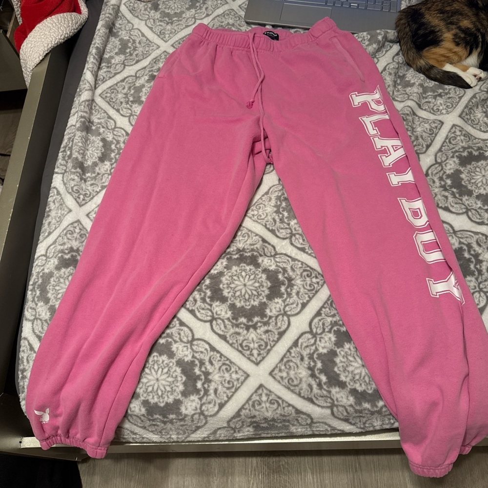 PacSun playboy pink sweatpants - Picture 1 of 3
